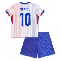 Maglie da calcio Francia Kylian Mbappe #10 Seconda Maglia Bambino Europei 2024 Manica Corta (+ Pantaloni corti)